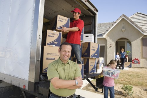 Professional movers handling furniture in Wandsworthon